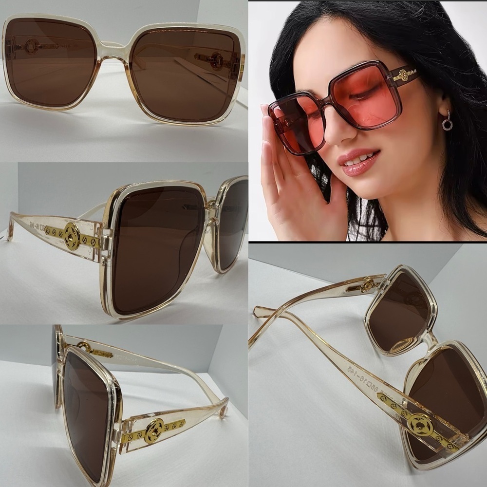 Chic & Trendy Oversized Square Frame Sunglasses - New Fashion Statement!